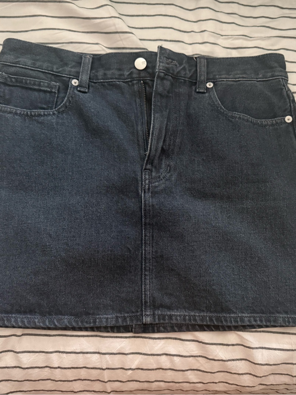 Madewell Indigo Denim Mini Skirt Never Worn Without Tag
